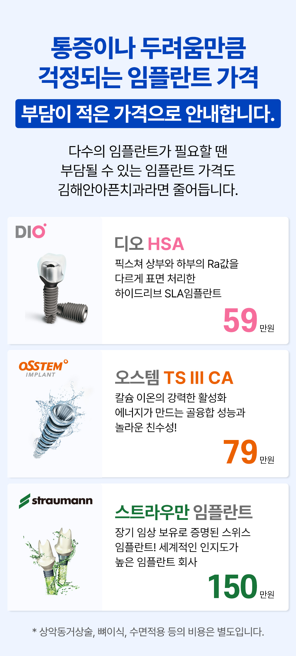통증이나 두려움만큼 걱정되는 임플란트 가격